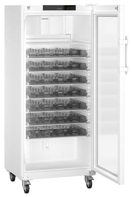 Liebherr HMFvh 5511 pharmaceutical refridgerator, +5 °C, 558 L,(mm) 747 x 769 x 1793,  with medicine drawers, fan-assisted cooling, compliant with DIN 13277, glass door