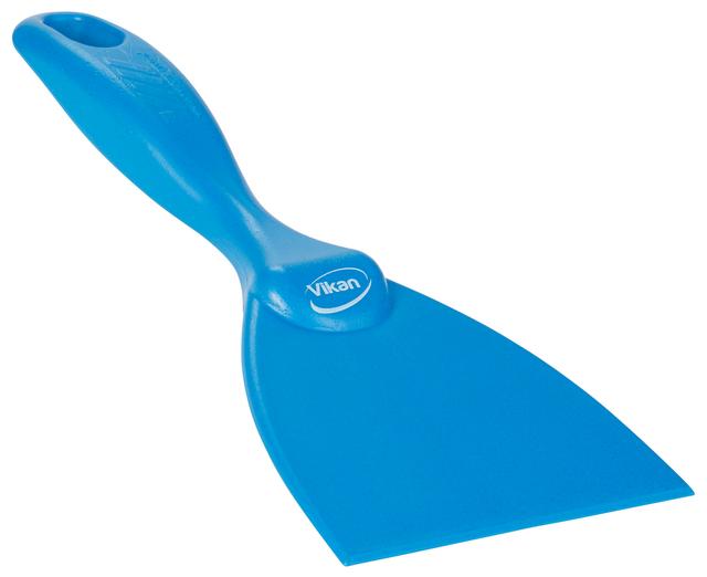 Vikan Hand Scraper, Metal Detectable, 102 mm, Blue