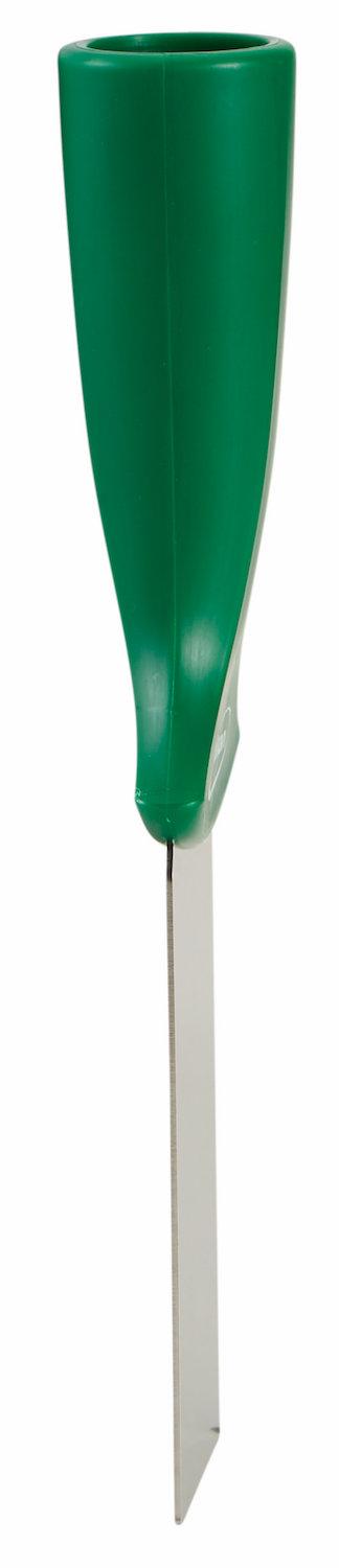 Stainless Steel Scraper with Threaded Handle, 50 mm, Green