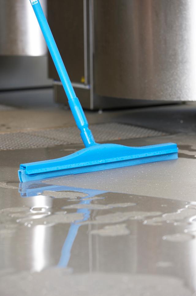 Hygienic Floor Squeegee w/replacement cassette, 605 mm, , Blue