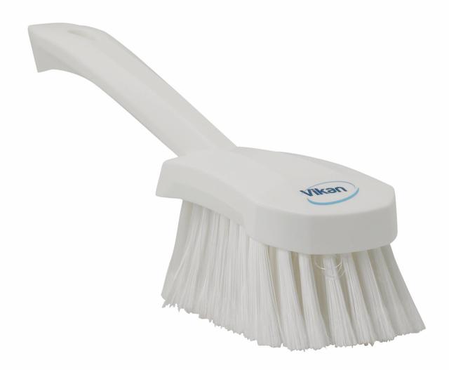 Washing Brush w/short Handle, 270 mm, Soft/split, White