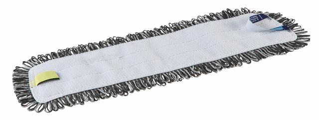 Vikan Damp 47 Dark microfiber mop, 40 cm, Hook & loop, Grey