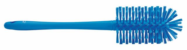 Pipe Brush w/handle, one piece, Ø90 mm, 430 mm, Medium/hard, Blue