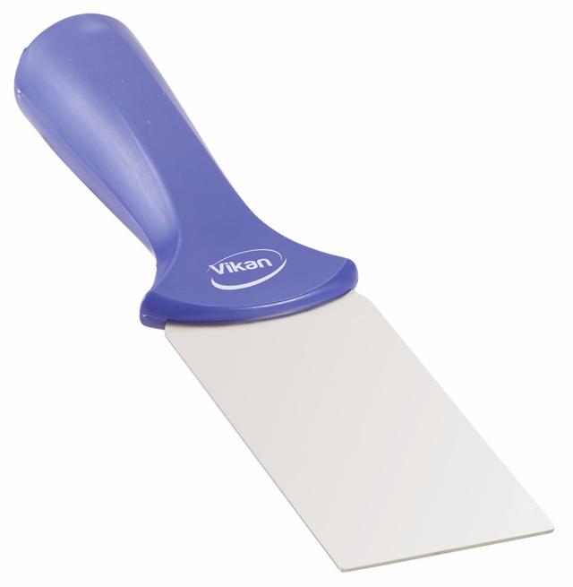 Stainless Steel Scraper with Threaded Handle, 50 mm, Purple