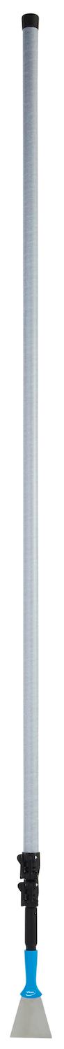 Stainless Steel Scraper with Threaded Handle, 100 mm, White