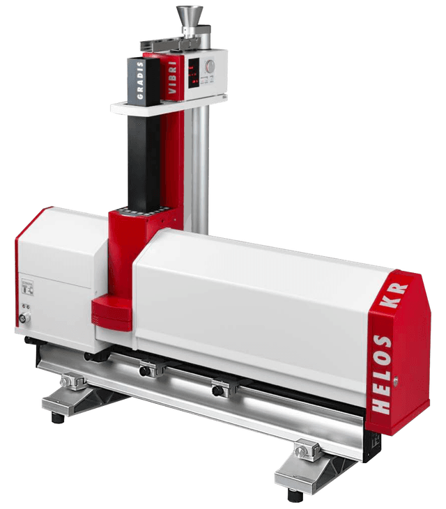 Sympatec HELOS KR Vario, 0.1 - 8,750 µm, laser diffraction sensor