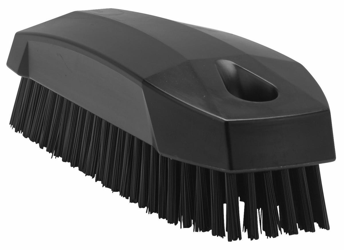 Vikan Hand Brush S / Nailbrush, 130 mm, Hard, Black