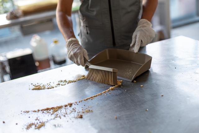 Dustpan, 330 mm, , Brown