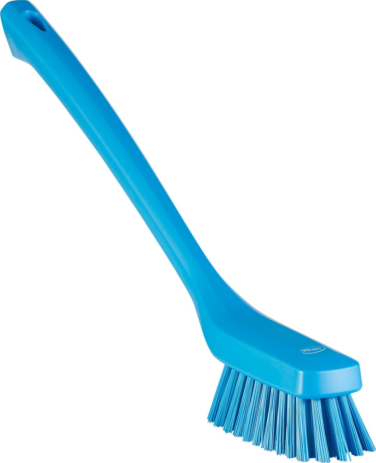 Narrow Cleaning Brush with Long Handle, 420 mm, Hard, Blue