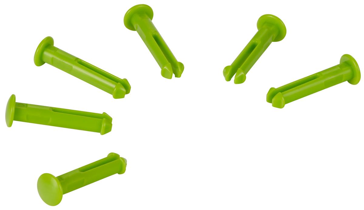 Vikan 6 spare part pins for 1011x & 1013x, Lime