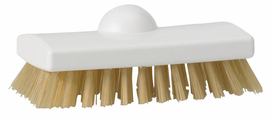 Scrubbing Brush - heat resistant filaments, 150 mm, Hard, White