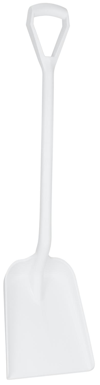 Vikan Shovel, Metal Detectable, D Grip, 327 x 271 x 50 mm, 1040 mm, White