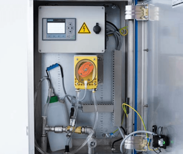 ProfilGate® aqua Dosing Station, WHD (mm) 390 x 210 x 650/769, with SIEMENS-LOGO control for wall mounting