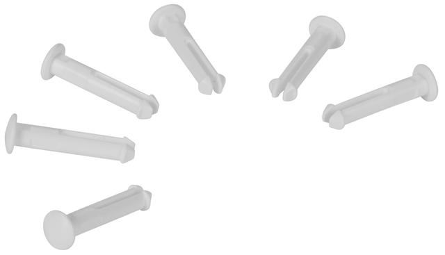 Vikan 6 spare part pins for 1011x & 1013x, White