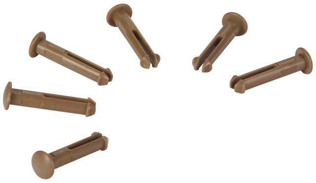 Vikan 6 spare part pins for 1011x & 1013x, Brown