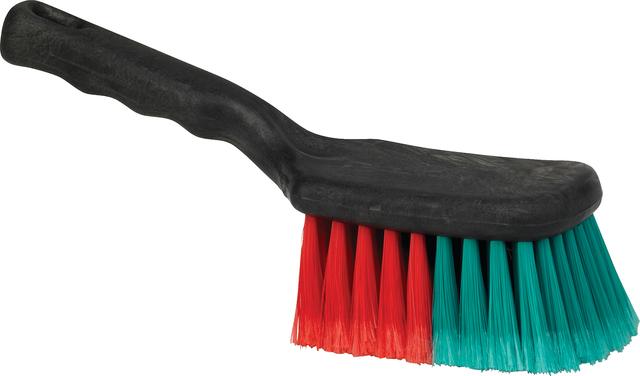 Vikan Vehicle Brush w/Short Handle, 275 mm, Soft/split, Black