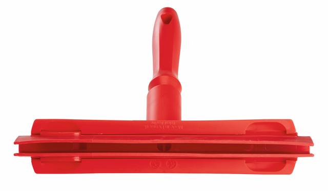 Hygienic Hand Squeegee w/replacement cassette, 250 mm, , Red