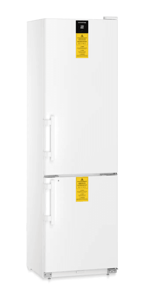 Liebherr SCFfg 4002 laboratory fridge-freezer combination, +3 °C ... +16 °C / −9 °C ... −30 °C, 199 L / 62 L, plastic interior, steel doors, with SmartFrost