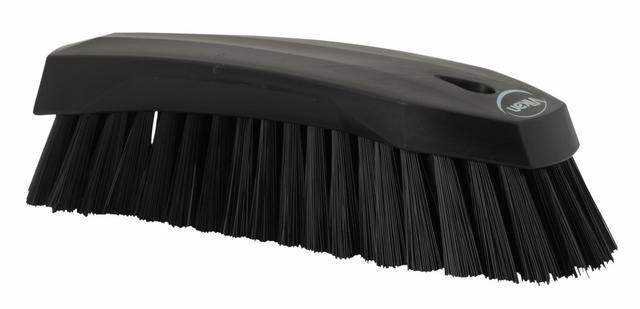 Vikan Hand Brush L, 200 mm, Hard, Black