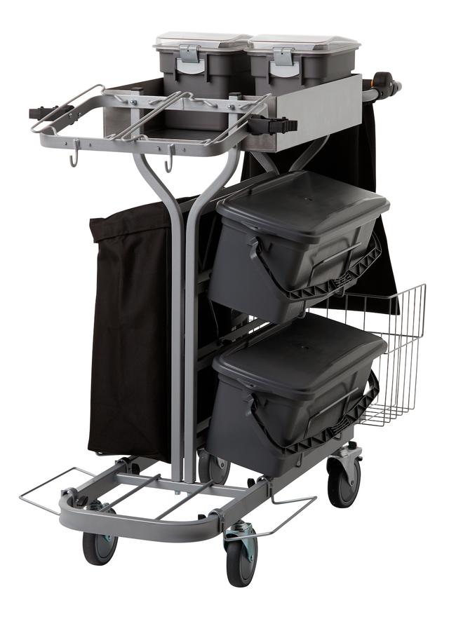 Compact Cleaning Trolley Plus , 40 cm, Grey