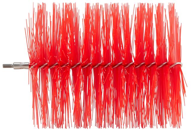 Vikan Tube Brush f/flexible handle 53515 or 53525, Ø140 mm, 210 mm, Medium, Red