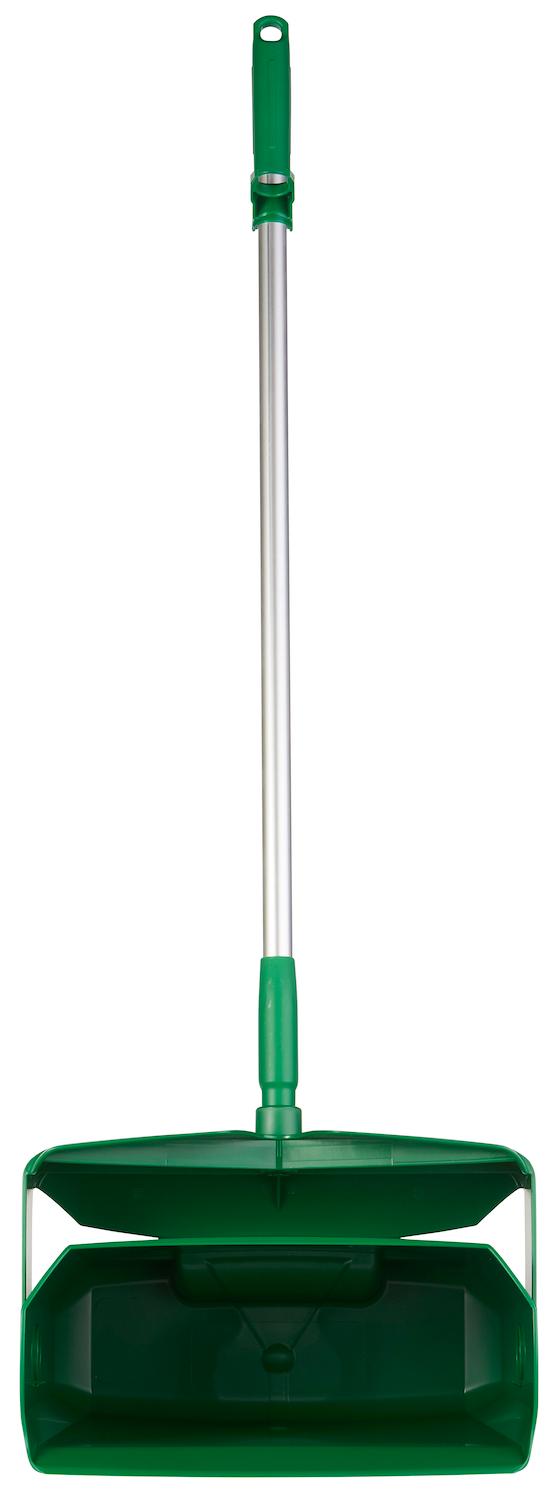 Vikan Dustpan set, closable with broom, 335 mm, Medium, Green