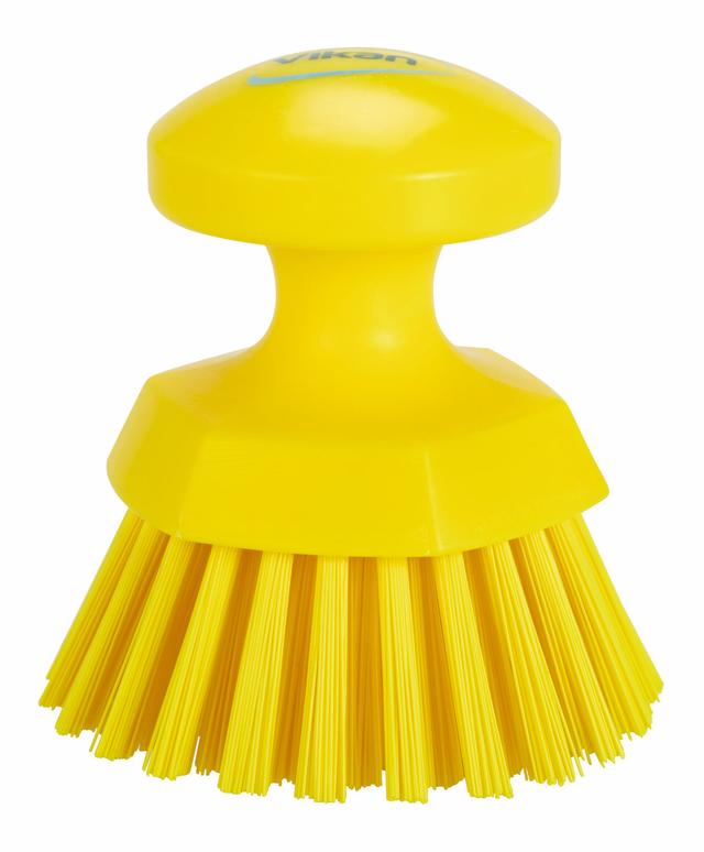 Round Hand Scrub, 110 mm, Hard, Yellow