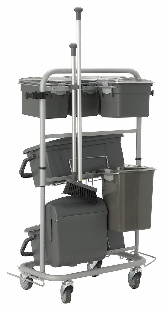 Slimliner Cleaning Trolley, 40 cm, Grey