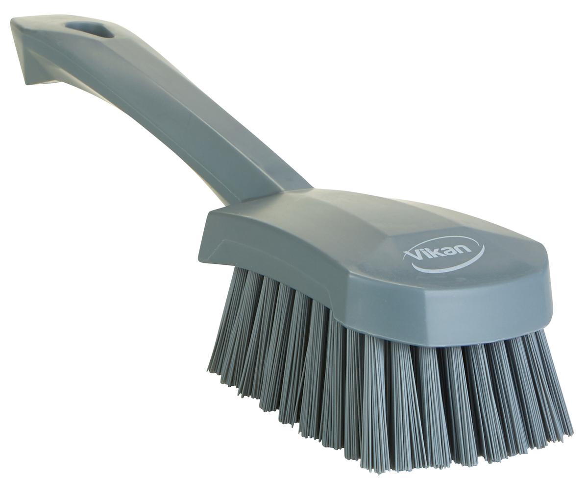 Washing Brush w/short Handle, 270 mm, Hard, Grey