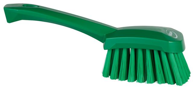 Vikan Washing Brush w/short Handle, 270 mm, Soft, Green