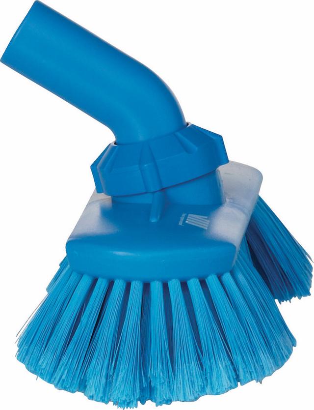 Washing Brush w/Angle adjustment, waterfed, 240 mm, Soft/split, Blue