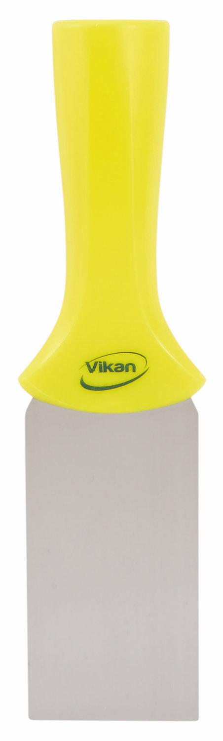 Stainless Steel Scraper with Threaded Handle, 50 mm, Yellow