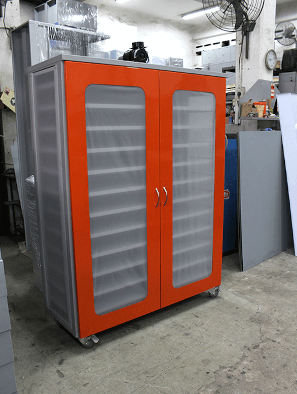 Advancelab Tall storage cabinet, (mm) 900 x 500 x 2100, glass doors, 5 shelvings, electrogalvanised steel