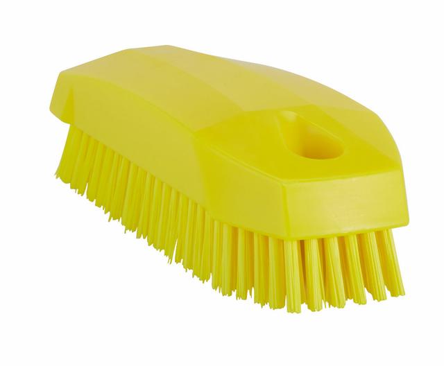 Vikan Hand Brush S / Nailbrush, 130 mm, Hard, Yellow