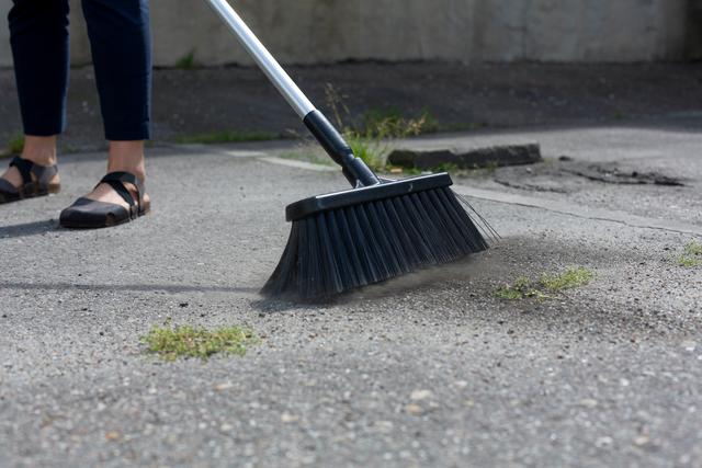 Broom, 330 mm, Very hard, Black