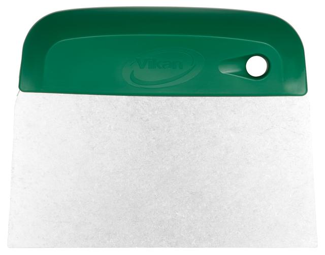 Vikan Dough Cutter/Scraper, Stainless Steel Blade, Flexible, 146 mm, Green