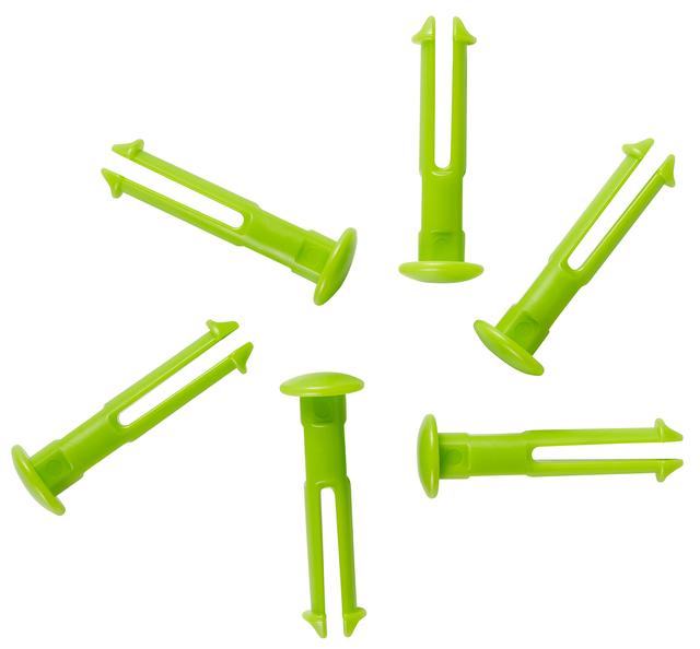 Vikan 6 spare part pins for 1011x & 1013x, Lime