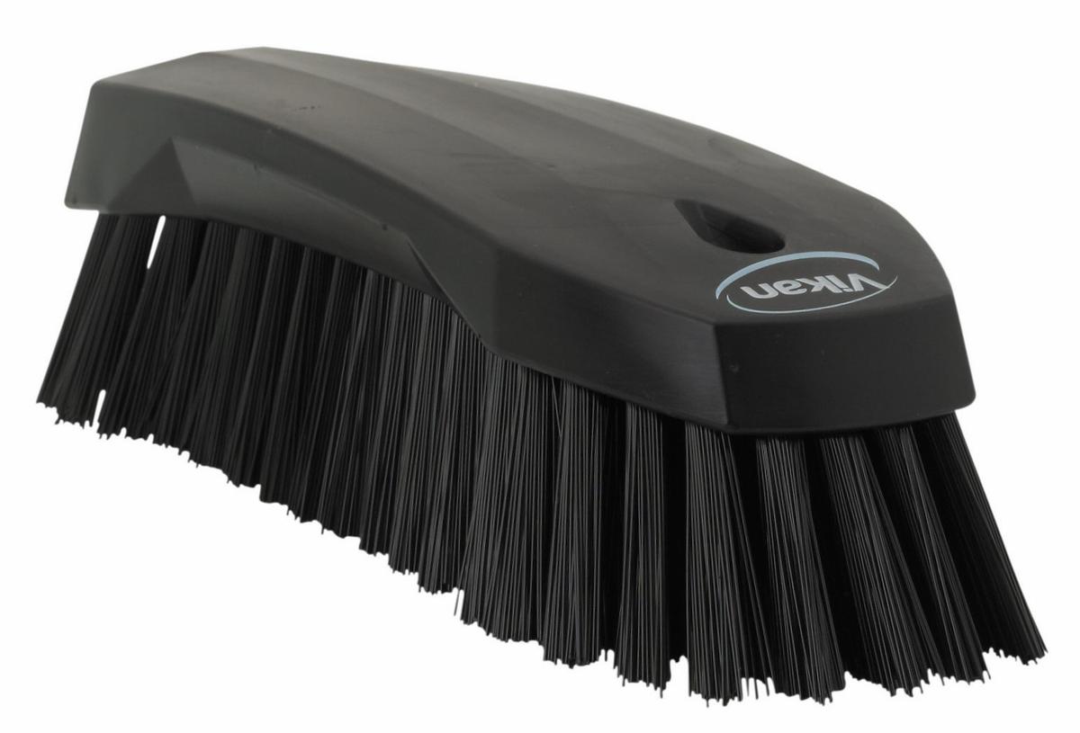 Vikan Hand Brush L, 200 mm, Hard, Black