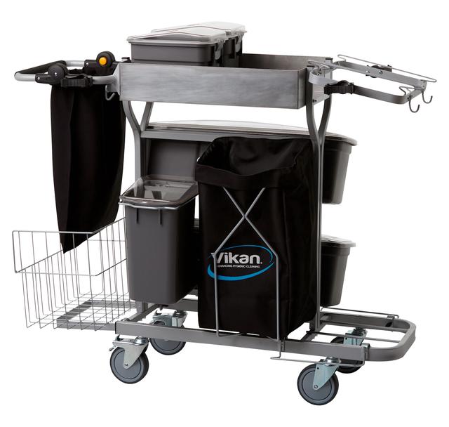 Vikan Compact Cleaning Trolley Plus, 60 cm, Grey