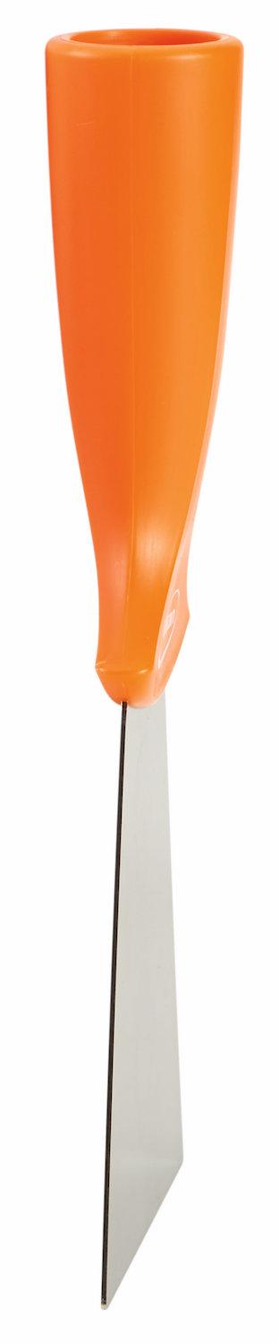 Stainless Steel Scraper with Threaded Handle, 100 mm, Orange