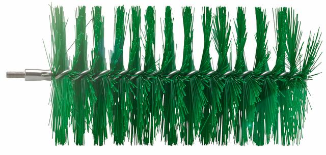 Tube Brush f/flexible handle 53515 or 53525, Ø90 mm, 200 mm, Medium, Green