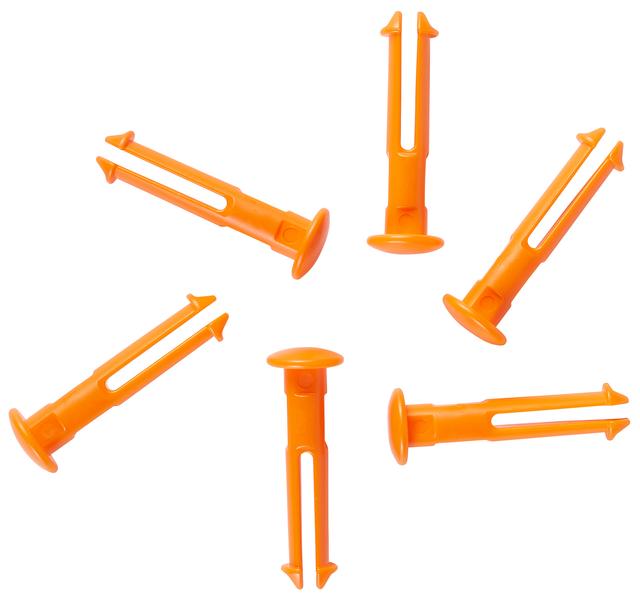 Vikan 6 spare part pins for 1011x & 1013x, Orange