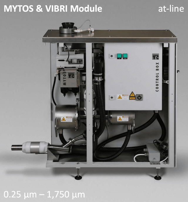 Sympatec MYTOS, 0.25 - 3,500 µm, laser diffraction sensor