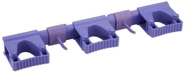 Vikan Hygienic Hi-Flex Wall Bracket System, 420 mm, Purple