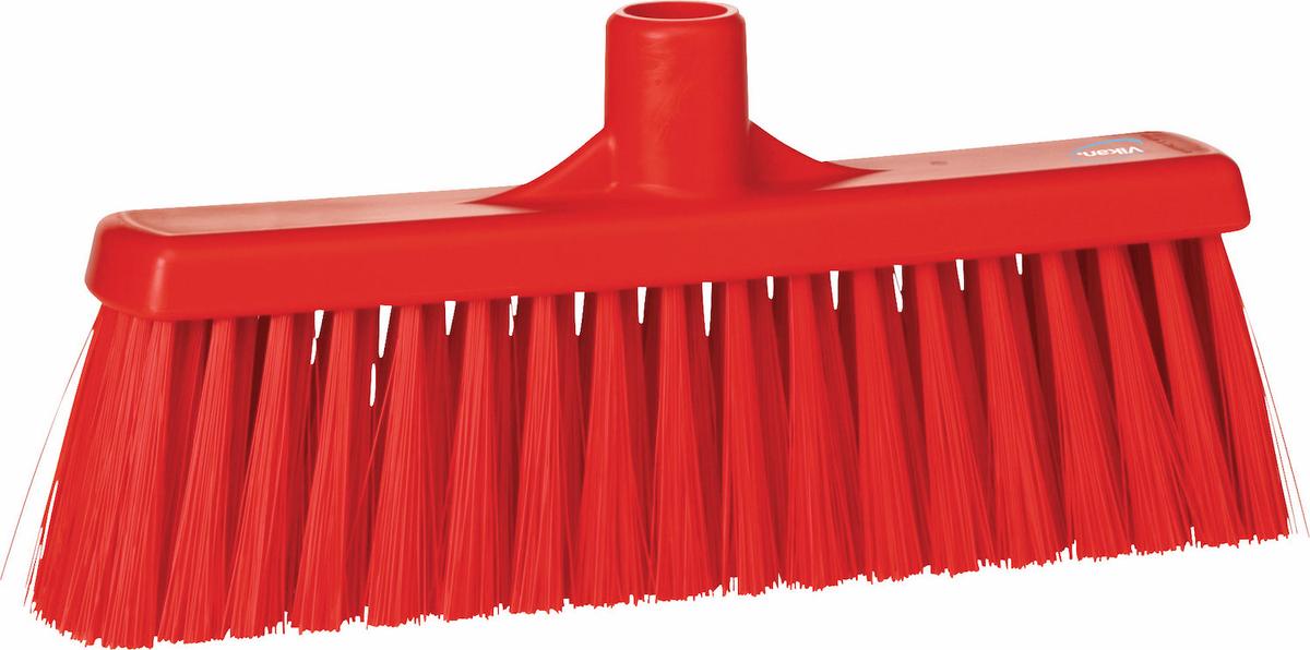 Broom w/ Straight Neck, 310 mm, Medium, Red