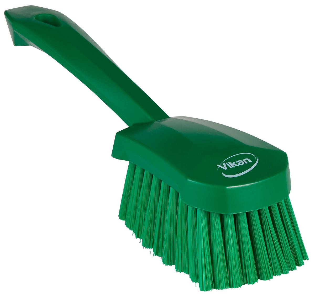 Vikan Washing Brush w/short Handle, 270 mm, Soft, Green