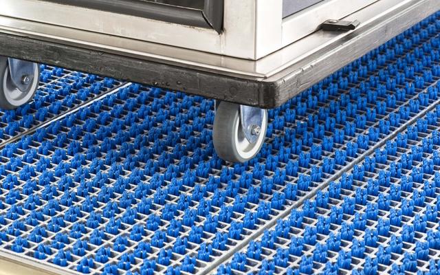 ProfilGate® xs65 dry tire cleaning system, WLH (mm) 1069 x 980 x 65, 1 x V2A-Tray, 3 x Grate