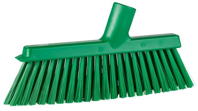 Vikan Dustpan Broom with Angled Thread, 250 mm, Medium, Green