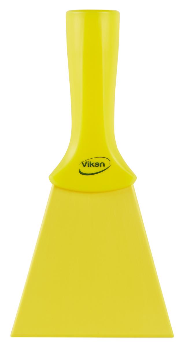 Nylon Scraper with Threaded Handle, 100 mm, Yellow