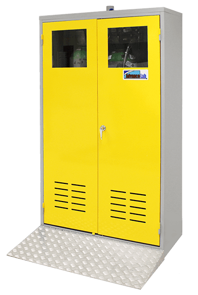 Advancelab Gas Cylinder Cabinet, (mm) 500 x 500 x 1800, 1 cylinder